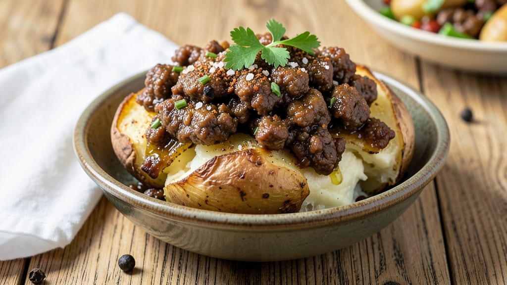 Baked Potato Beef Recipe: Smoky Cumin Crust Meets Melty Cheese Rivers