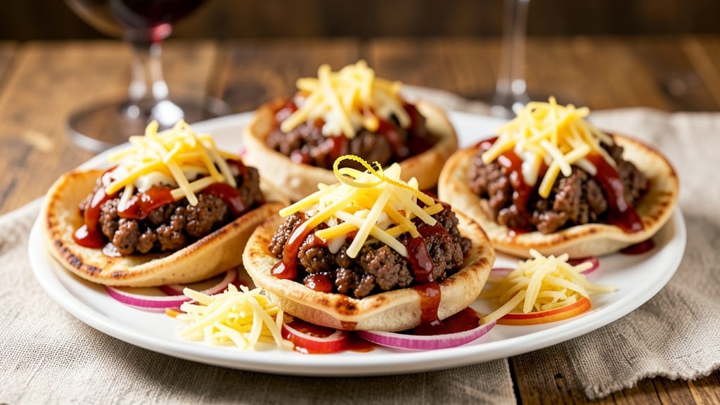 BBQ Beef Cups Recipe: Crispy Tortilla Towers with Smoky Cheese Rivers
