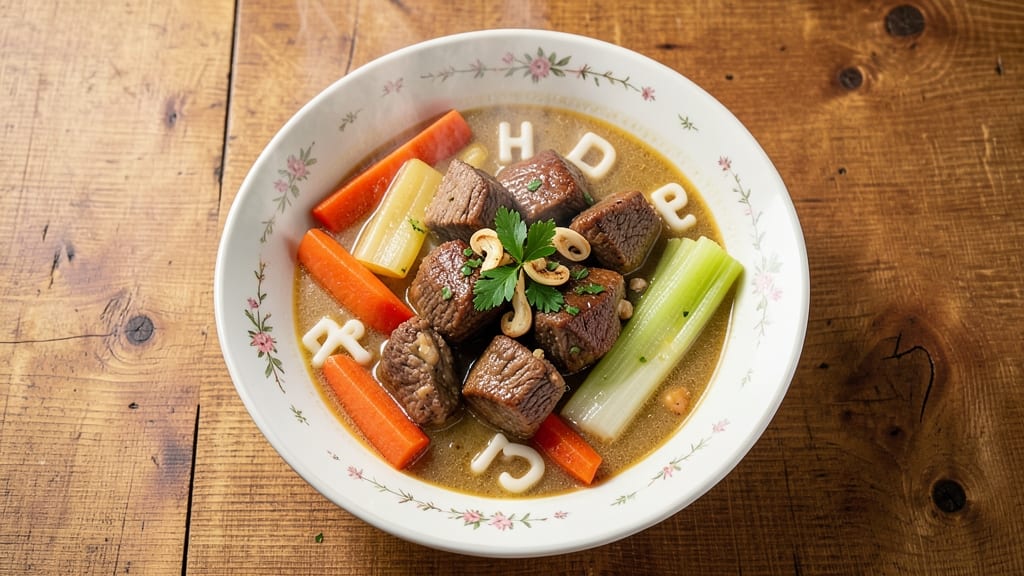 Beef Alphabet Soup Recipe: Classic Broth with Pasta and Beef Bites