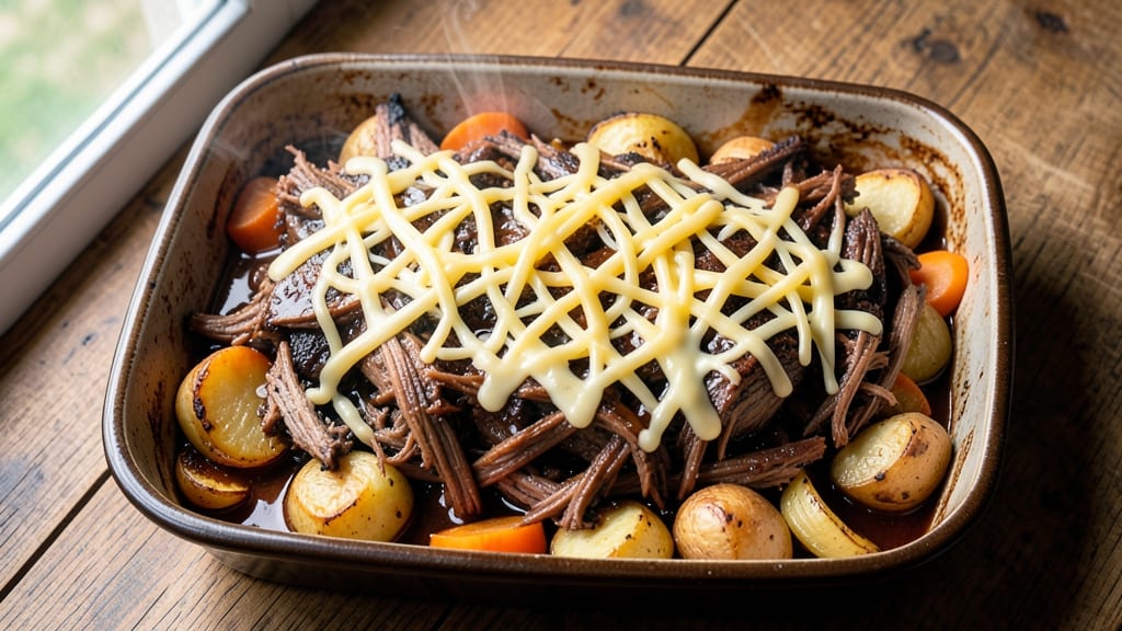 BBQ Beef Casserole Recipe: Smoky-Sweet Sauce Over Melty Cheese Layers