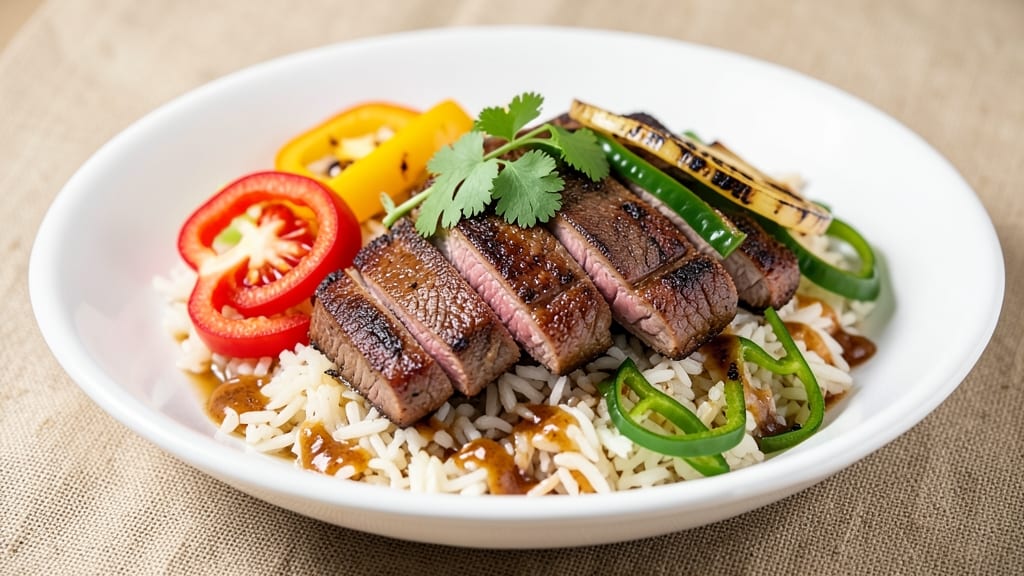 Beef and Peppers Over Rice Recipe: One-Pan Protein-Packed Powerhouse
