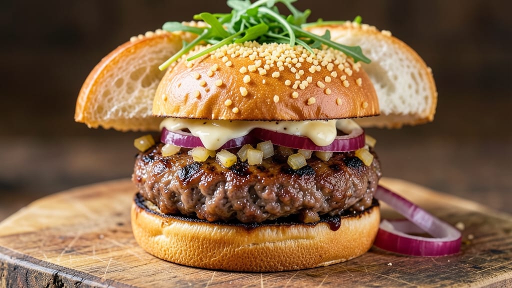 Beef and Sausage Burgers Recipe: Double-Meat Crust That Locks in Juice