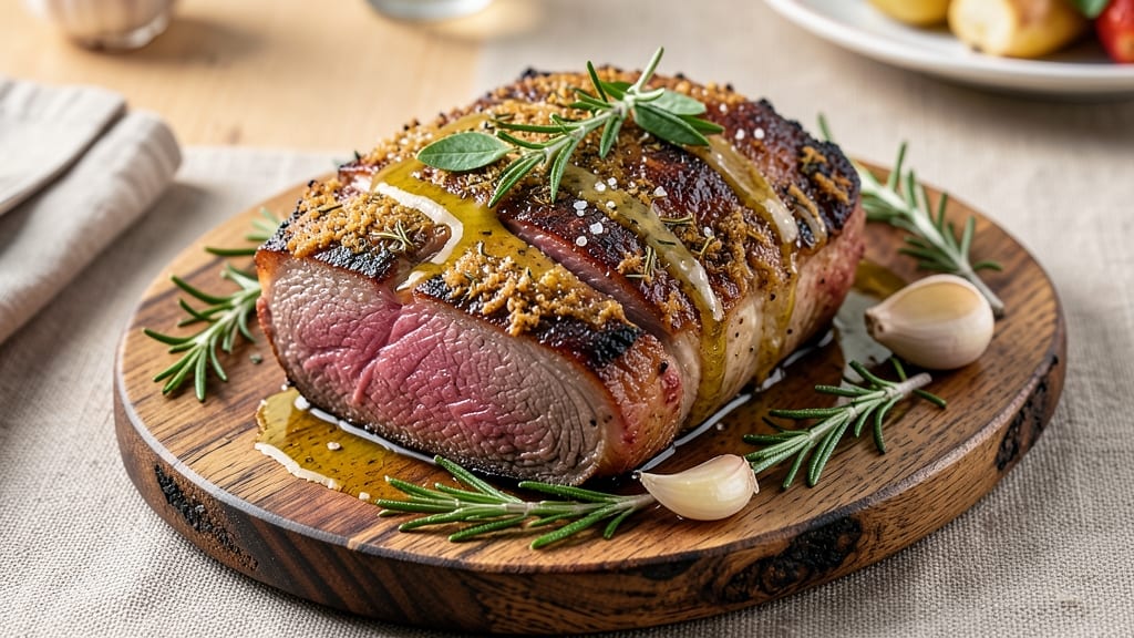 Amazing Roast Beef Recipe: Herb-Infused Crust and Juicy Pink Centers