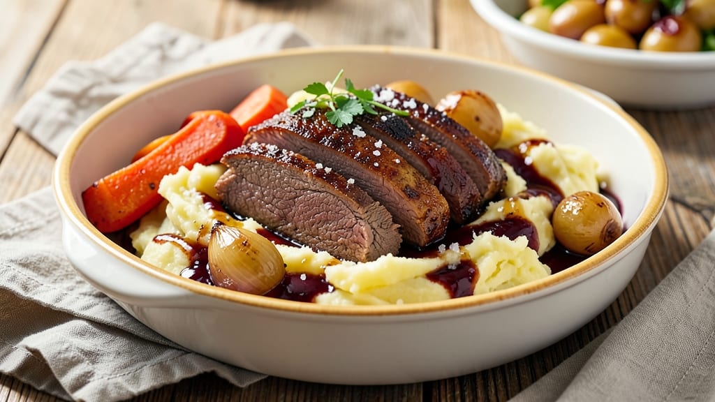 Beef and Mash Recipe: Slow-Braised Beef with Velvety Potato Cream