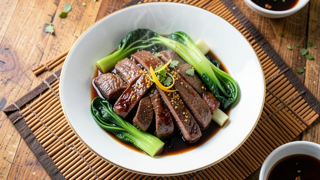 Beef and Greens Chinese Recipe: Wok-Searred Umami With Silky Bok Choy