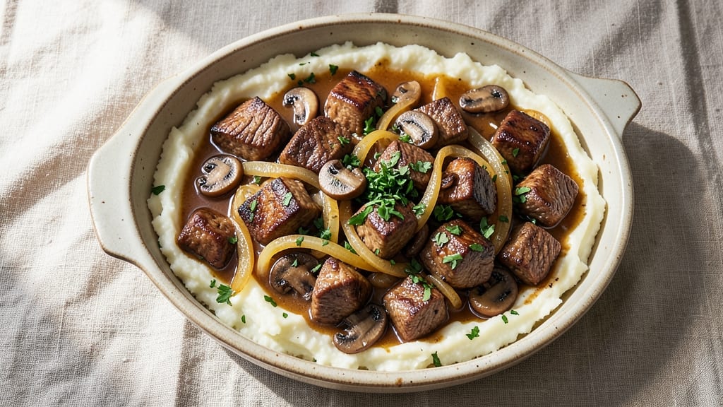 Beef and Mushroom Casserole Recipe: Savory Layers of Umami and Melty Cheese