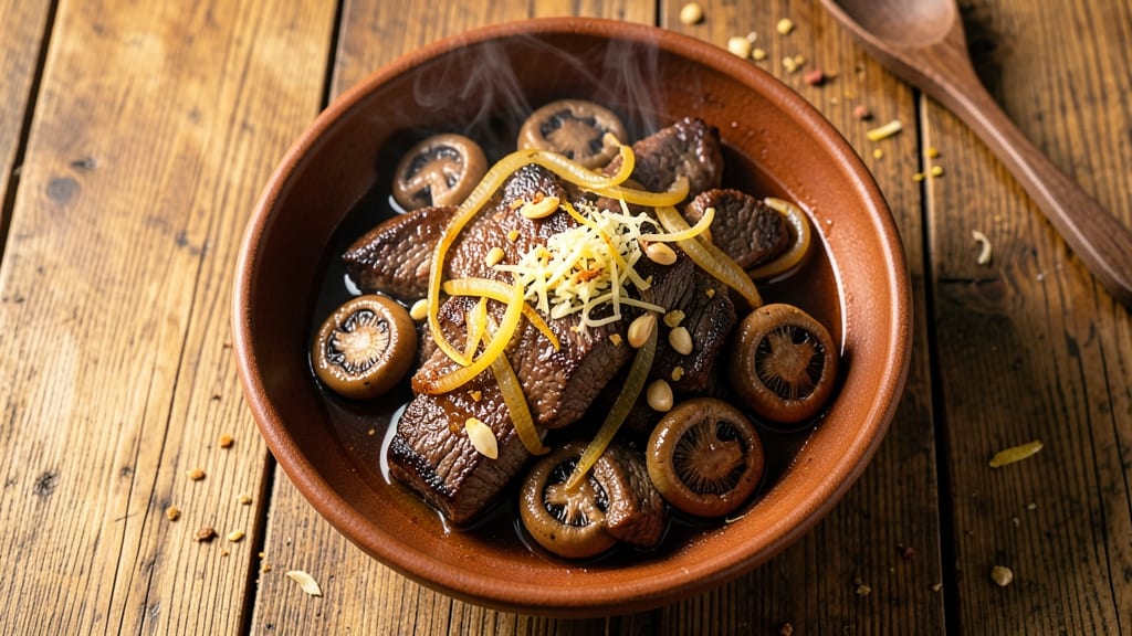 Beef and Mushroom Filipino Recipe: Soy-Steamed Umami Bomb With Caramelized Aromatics