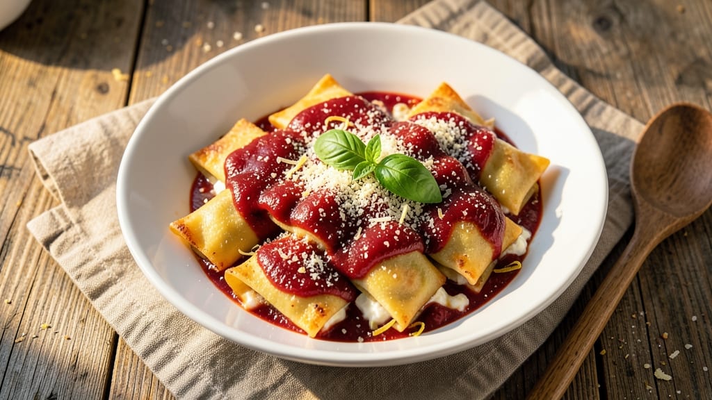 Beef and Cheese Manicotti Recipe: Baked Pasta Layers With Gooey Ricotta and Tomato Bliss