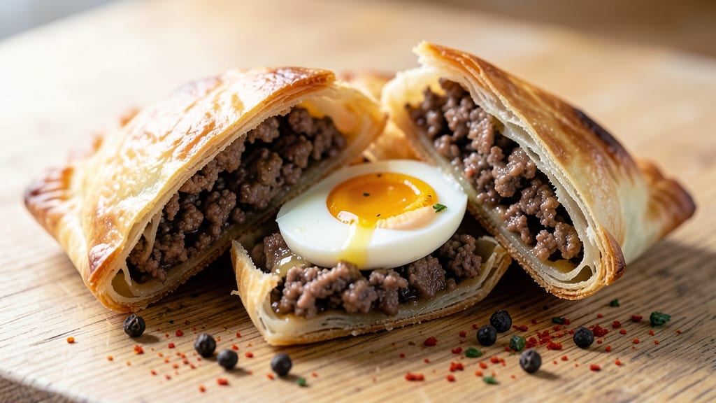 Beef and Egg Empanadas Recipe: Flaky Pastry Wrapped in Savory Cheese and Spiced Meat