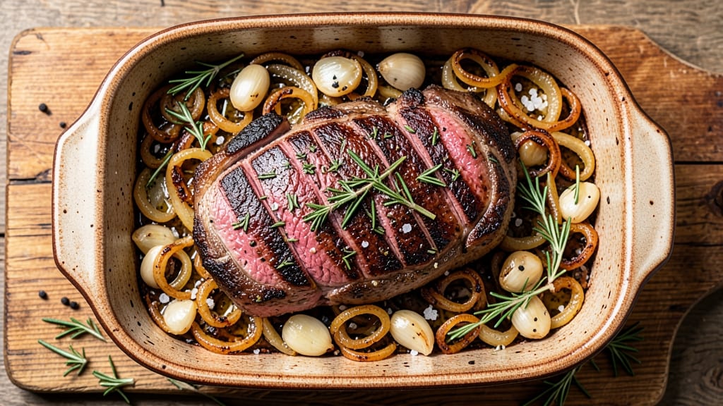 Authentic Italian Roast Beef Recipe: Roman-Style Pan-Roasted with Rosemary Crust