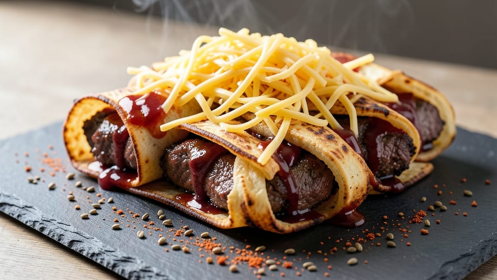 BBQ Beef Sticks Recipe: Crispy Tortilla Wraps With Smoky Cumin Cheese