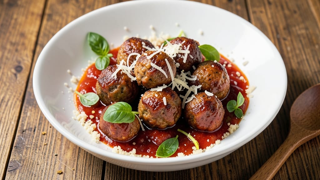 Beef and Italian Sausage Meatballs Recipe: Umami-Packed Bites With Herby Freshness