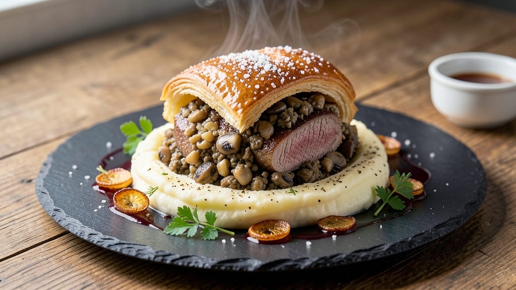 American Beef Wellington Recipe: Flaky Pastry Wrapped in Mushroom-Duxelles Magic