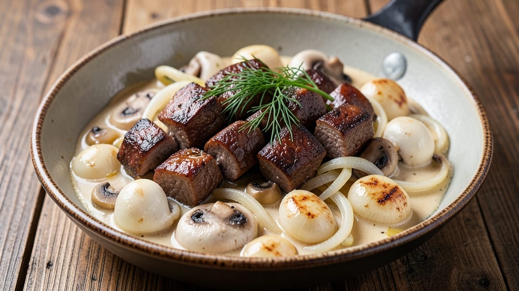 Beef and Mushroom Stroganoff Recipe Slow Cooker: Creamy Wine-Braised Richness With Tender Beef