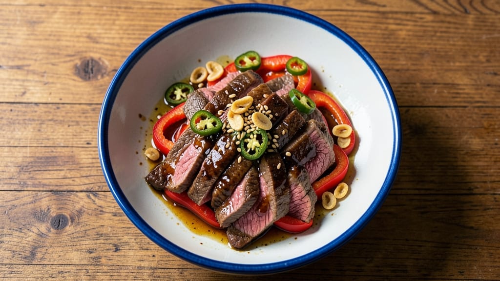 Beef and Pepper Bowl Recipe: Smoky Wok-Seared Beef With Charred Peppers and Fragrant Rice