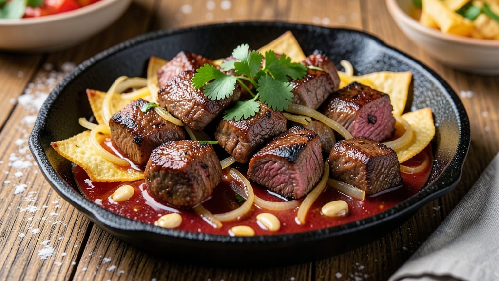 Beef Bakareta Recipe: Smoky Tortilla-Crowned Stew With Cheese Rivers