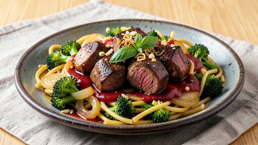 Beef and Beoccoli Recipe: One-Wok Stir-Fry With Caramelized Beef Bites