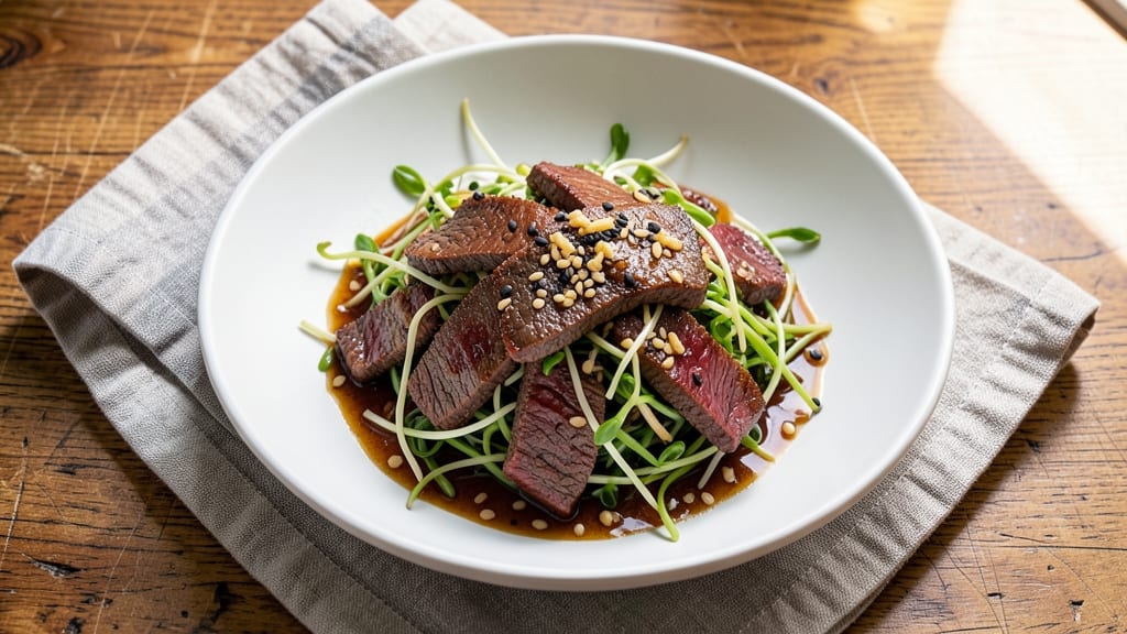 Beef and Bean Sprouts Recipe: Stir-Fry Crunch with Silky Soy Gloss