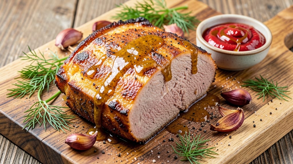 Baked Corned Beef With Mustard Recipe: Mustard-Kissed Crust and Fork-Tender Meat
