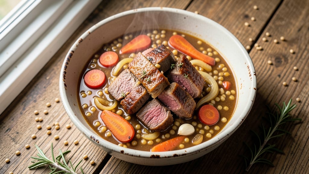 Instant Pot Beef Barley Stew Recipe: Deep-Roasted Spices and Hearty Barley Bites