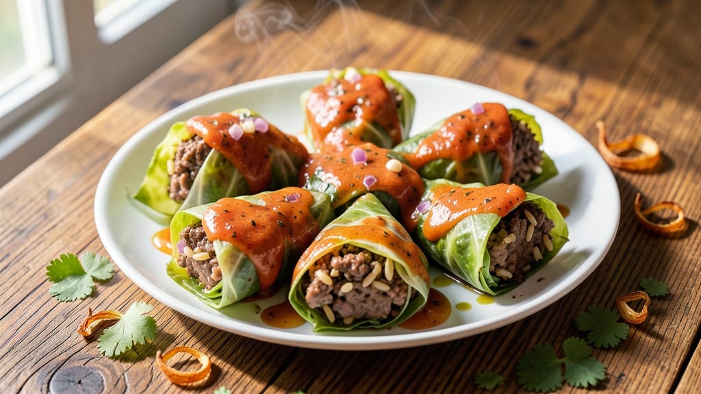 Beef and Rice Cabbage Rolls Recipe: Flaky Wraps Stuffed With Savory Beef and Herbed Rice