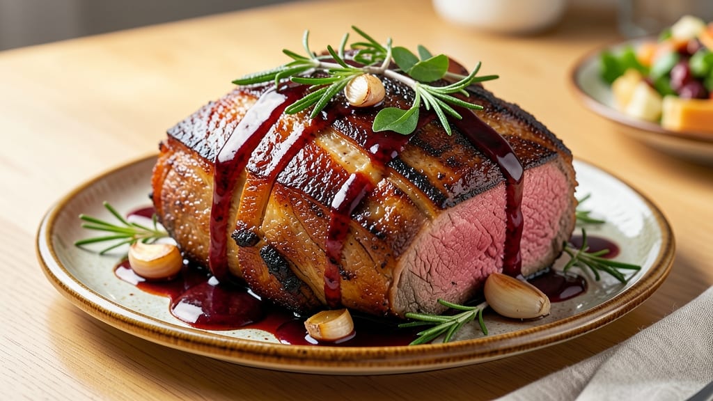 Baron Beef Roast Recipe: Red Wine and Herbs Infuse Fall-Off-Bone Tenderness