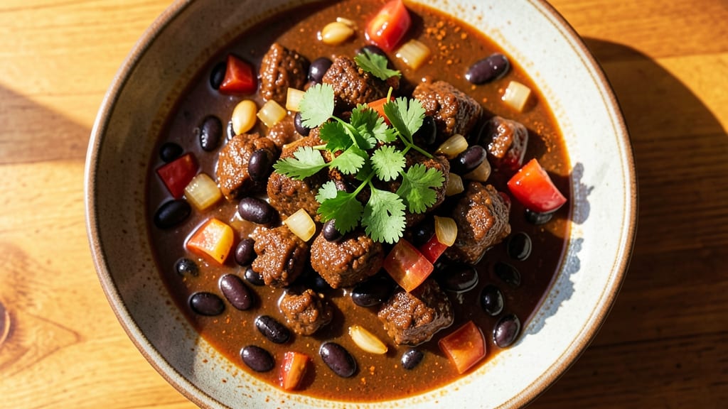 Beef and Black Bean Chili Target Recipe: Smoky Spice-Packed Heartiness With Crispy Tortilla Topping