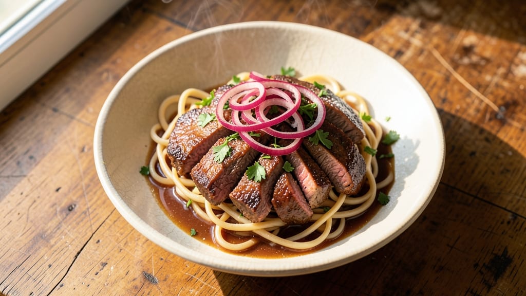 Beef and Homemade Egg Noodles Recipe: Hearty Homestyle Stew With Hand-Pulled Noodles
