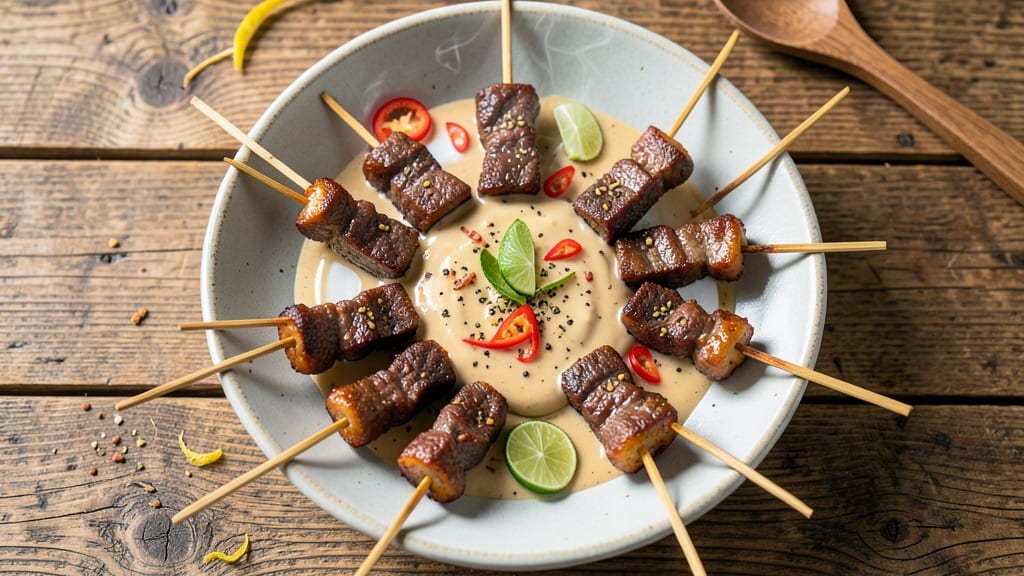 Authentic Thai Beef Satay Recipe: Grilled Skewers With Peanut Butter-Lime Magic