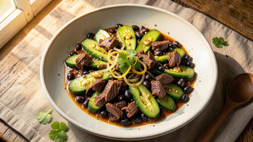 Beef Ampalaya with Black Beans Recipe: Bitter Melon and Hearty Protein Harmony