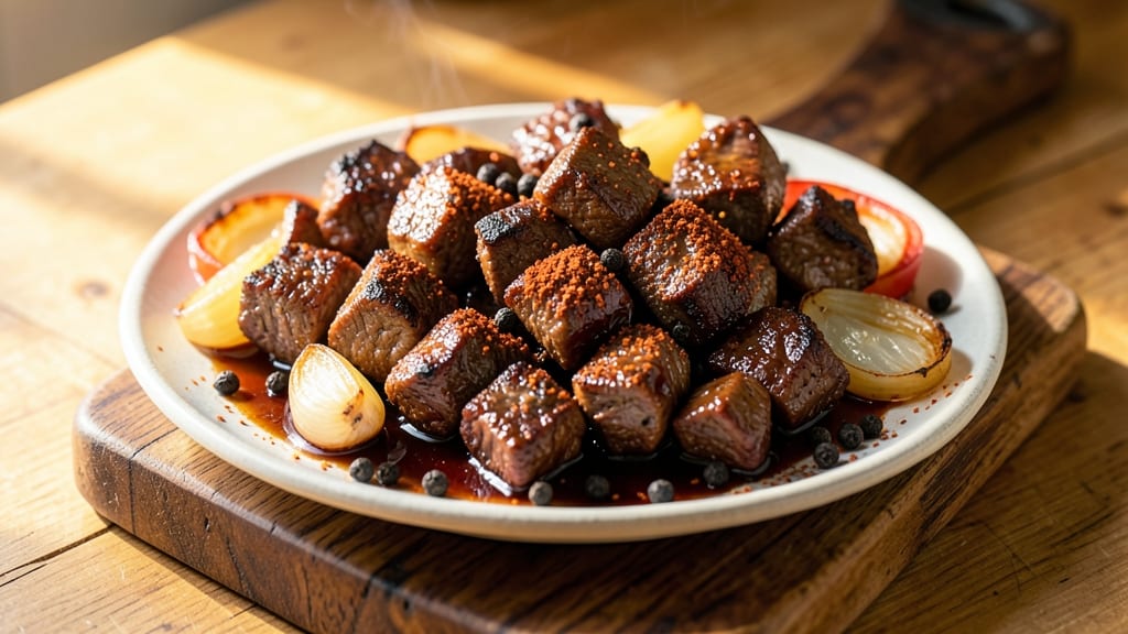 BBQ Beef Cubes Recipe: Tender Cubes With Caramelized BBQ Crust