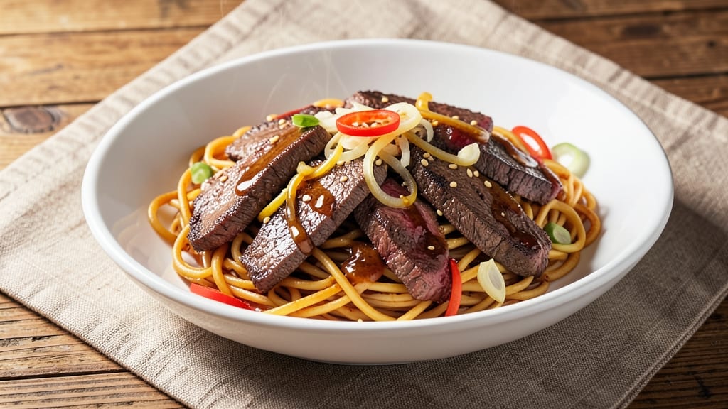 Beef and Frozen Noodles Recipe: One-Pot Umami Bomb in 20 Minutes