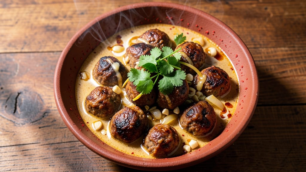 Beef Ball Curry Recipe: Spiced Meatballs in Fragrant Coconut Gravy