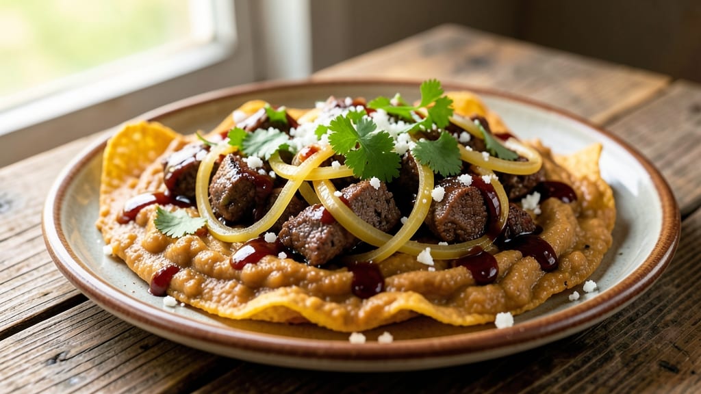 Beef and Bean Tostadas Recipe: Crispy Shells Loaded With Smoky Beef and Spiced Beans