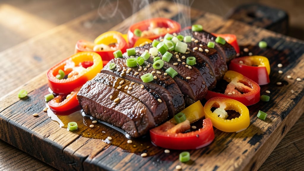 Beef and Bell Peppers Cowboy Bebop Recipe: Wok-Searred Umami Bomb With Sweet Peppers