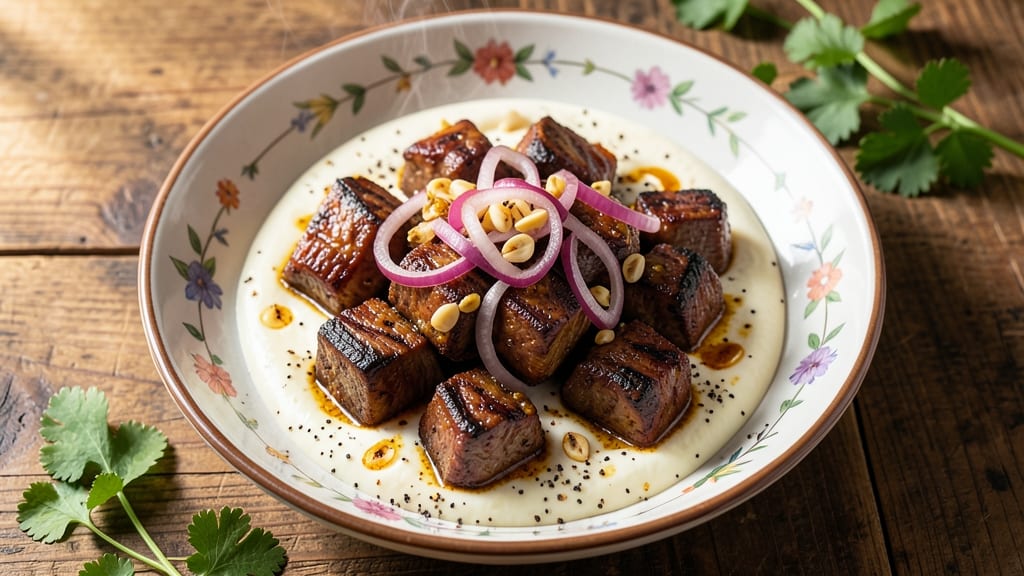 Beef Akni Recipe: Spiced Yogurt Marinated Beef with Crispy Tortilla Crowns