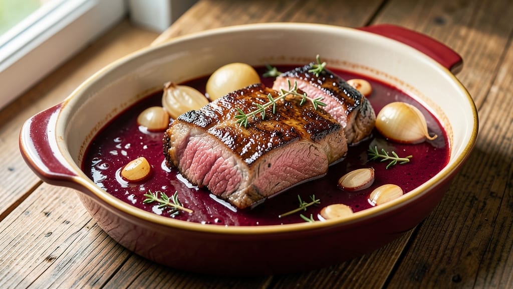 Beef Au Vin Recipe: Deep Red Wine Braise With Mushroom Umami