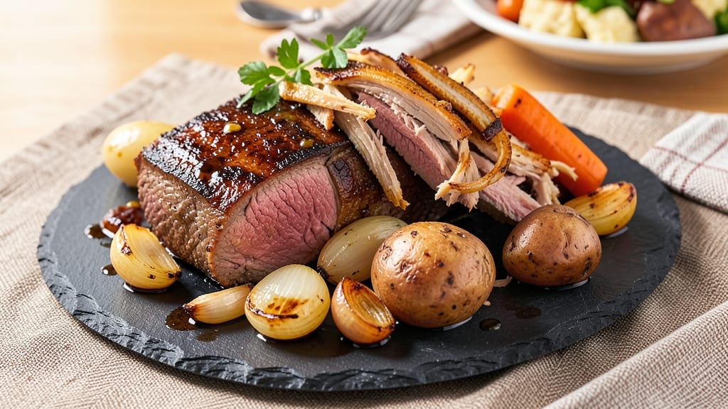 Beef and Pork Recipe: Smoky-Spiced Braise with Caramelized Roots