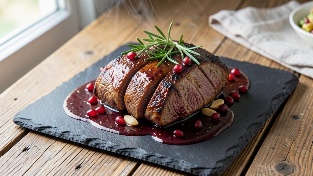 Beef and Pomegranate Recipe: Ruby Jewels Brighten Hearty Winter Bites