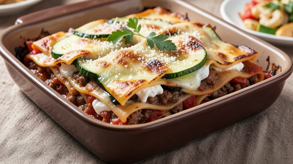 Beef and Veg Lasagna Recipe: Layered Richness With Gooey Cheese Rivers