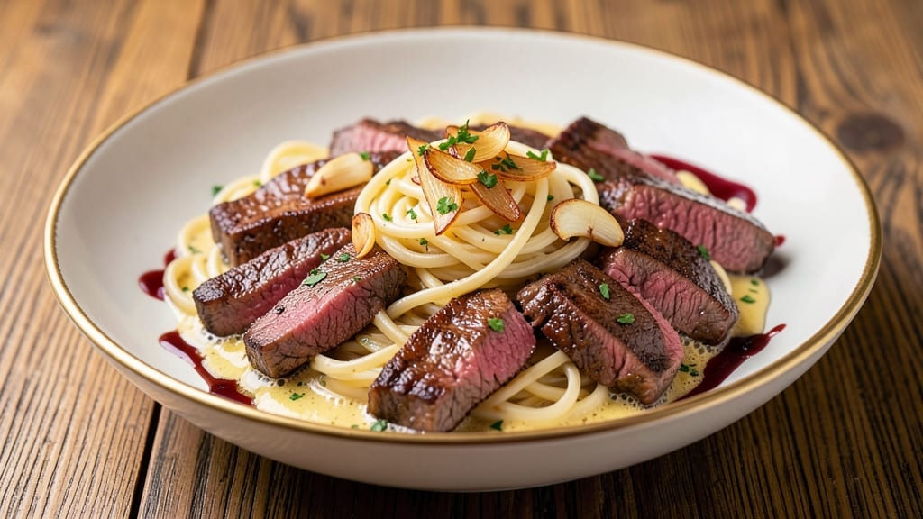 Beef and Butter Noodles Recipe: Buttery Ribbons with Caramelized Beef Bites