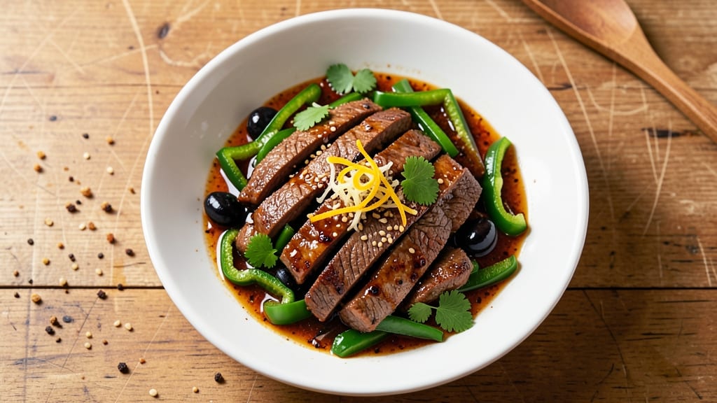 Beef and Green Pepper Stir Fry Recipe: Velvety Soy-Ginger Sauce With Crisp-Tender Bites